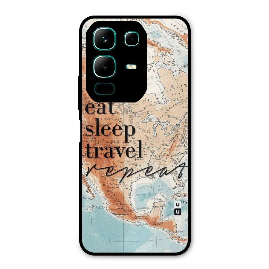 Travel Repeat Metal Back Case for Infinix Note 50x