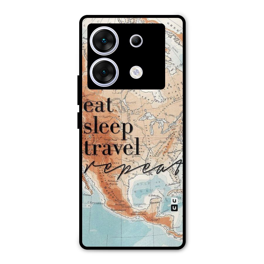 Travel Repeat Metal Back Case for Infinix Zero 30 5G