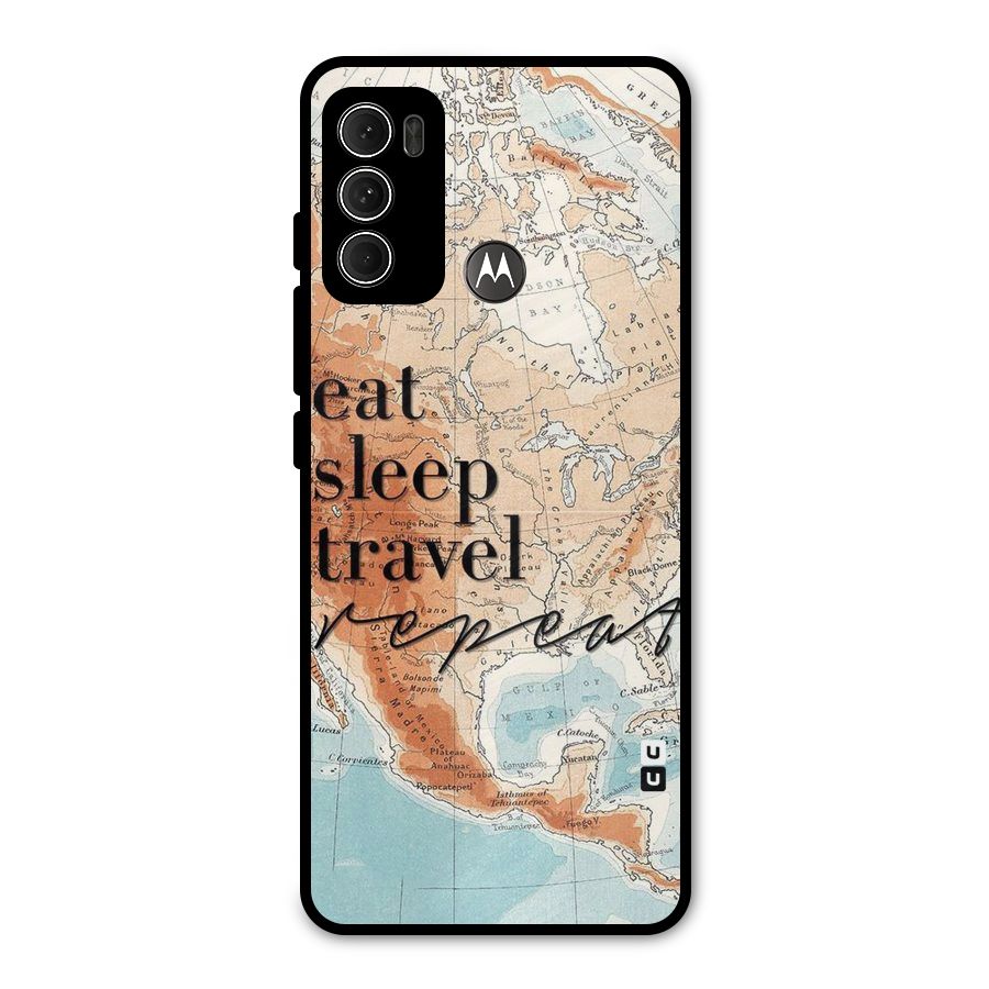 Travel Repeat Metal Back Case for Moto G60
