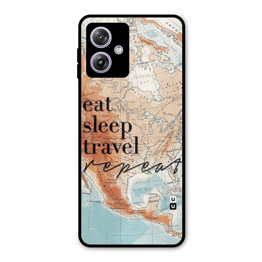 Travel Repeat Metal Back Case for Moto G64
