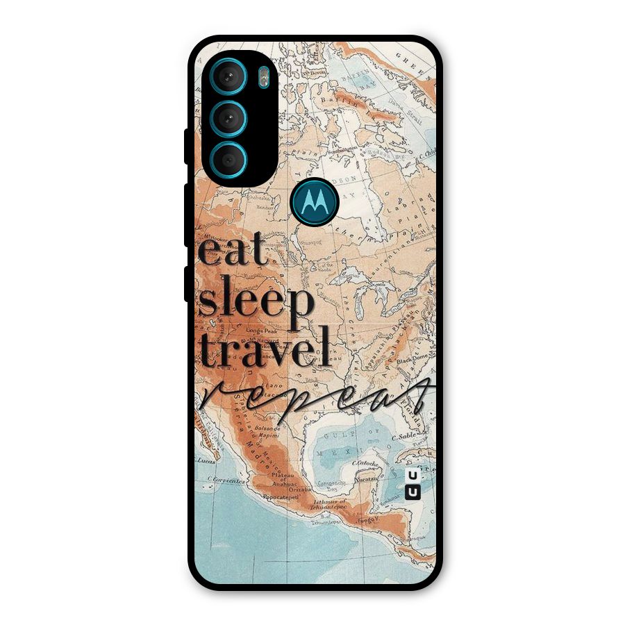 Travel Repeat Metal Back Case for Moto G71 5G