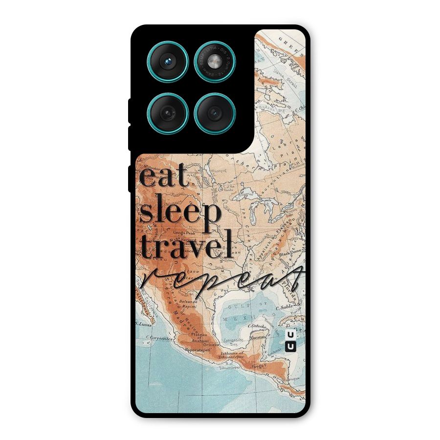Travel Repeat Metal Back Case for Motorola Edge 60