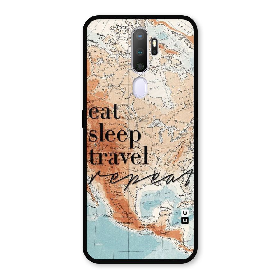 Travel Repeat Metal Back Case for Oppo A5 (2020)