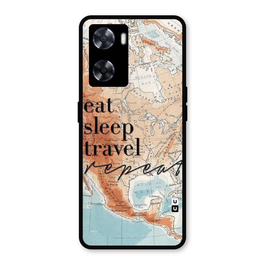 Travel Repeat Metal Back Case for Oppo A77