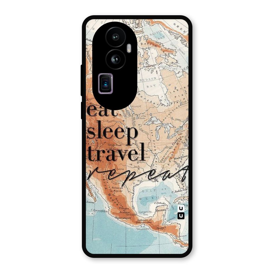 Travel Repeat Metal Back Case for Oppo Reno10 Pro Plus