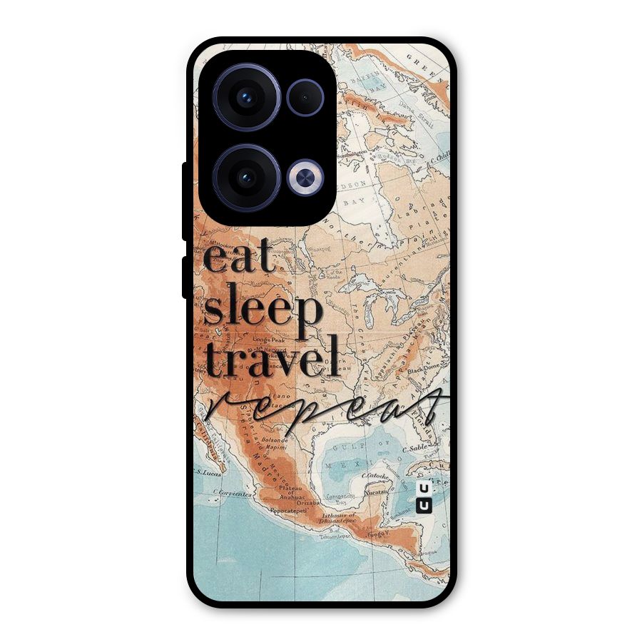 Travel Repeat Metal Back Case for Oppo Reno13