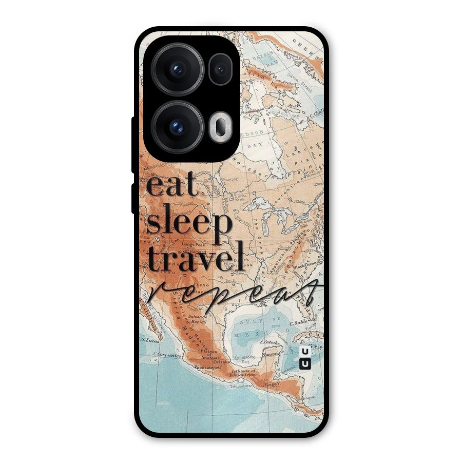 Travel Repeat Metal Back Case for Oppo Reno13 Pro