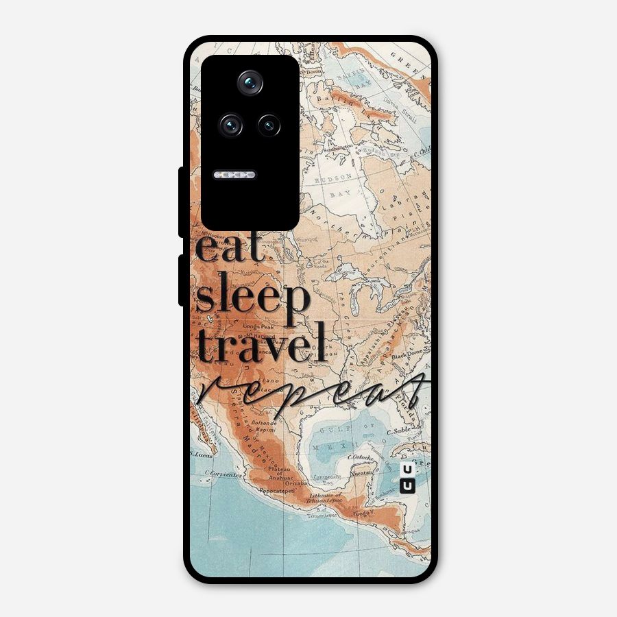 Travel Repeat Metal Back Case for Poco F4 5G
