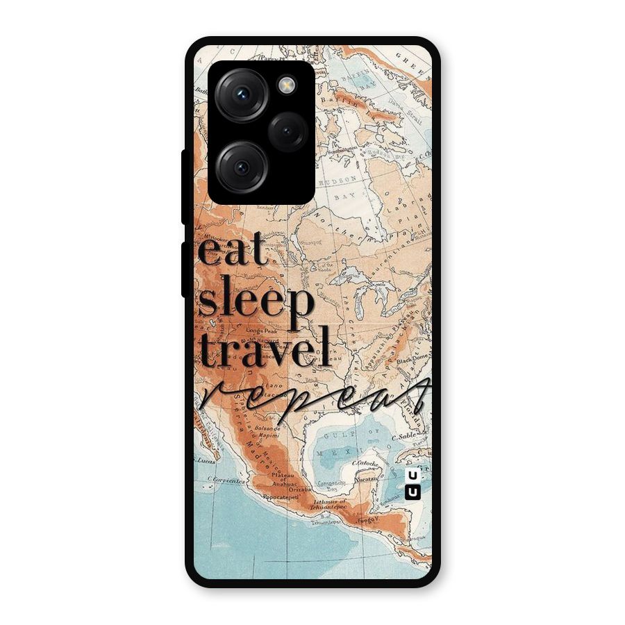 Travel Repeat Metal Back Case for Poco X5 Pro