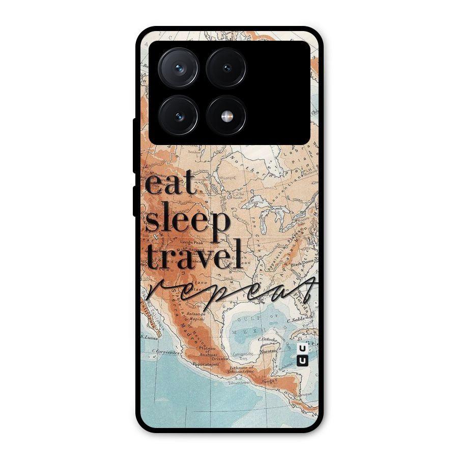 Travel Repeat Metal Back Case for Poco X6 Pro