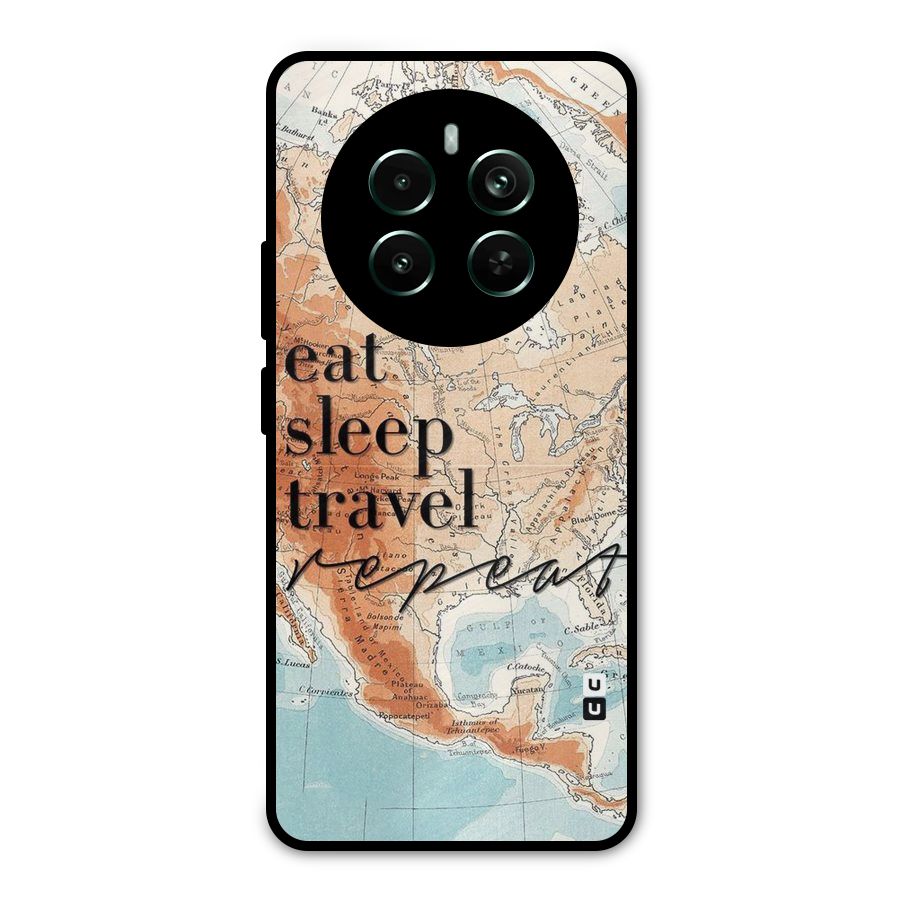 Travel Repeat Metal Back Case for Realme 12 Pro Plus