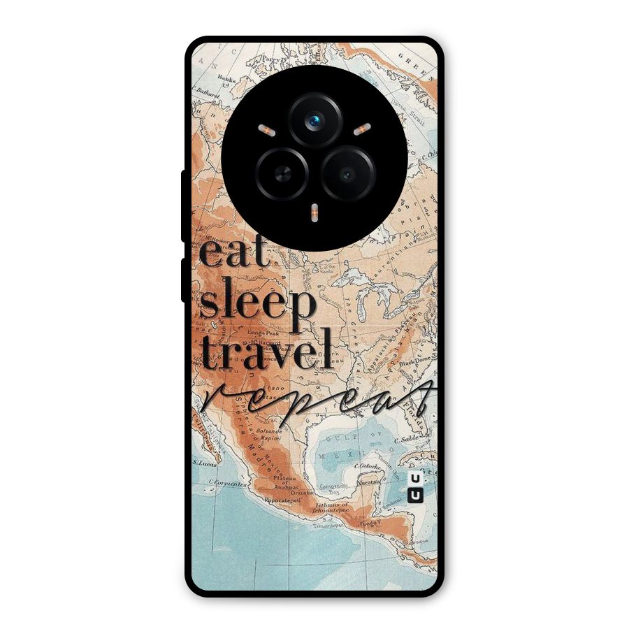 Travel Repeat Metal Back Case for Realme 14 Pro Plus