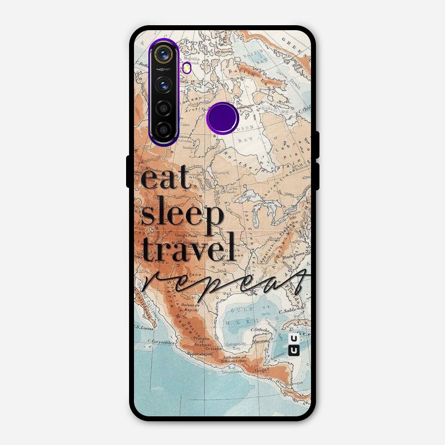 Travel Repeat Metal Back Case for Realme 5 Pro