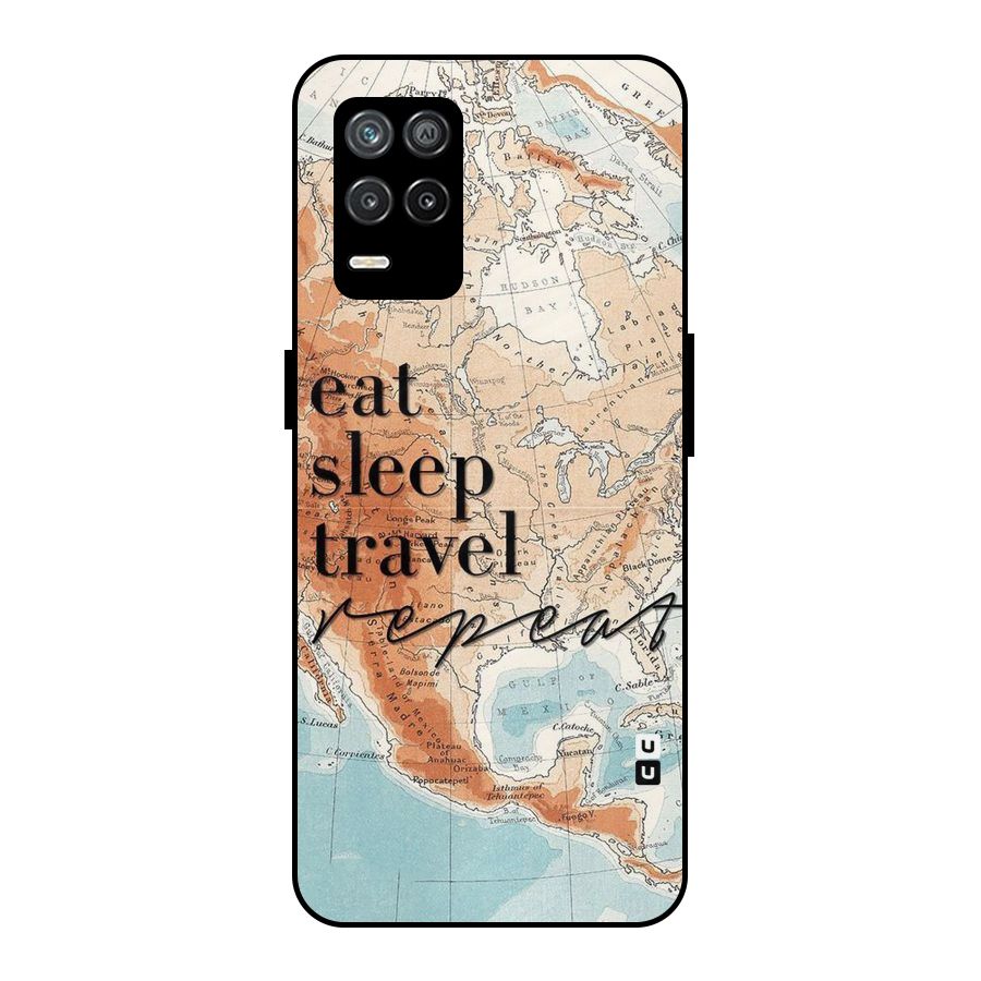 Travel Repeat Metal Back Case for Realme 8 5G