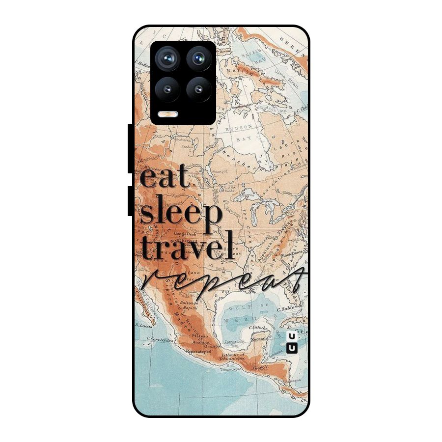 Travel Repeat Metal Back Case for Realme 8 Pro