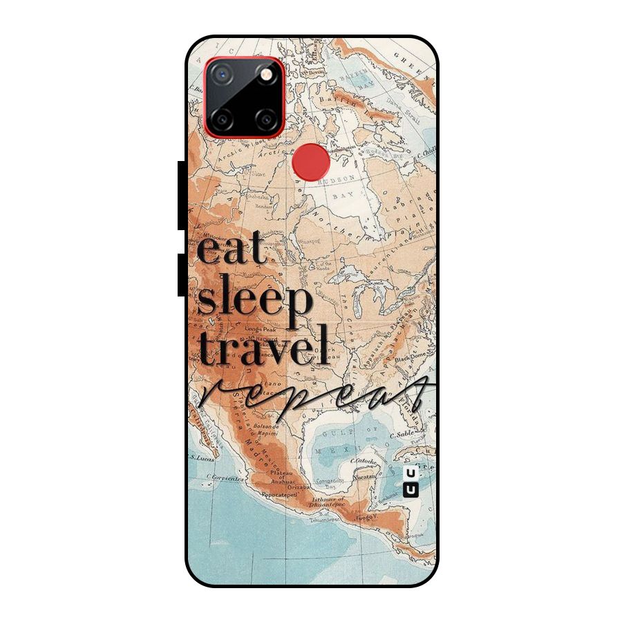 Travel Repeat Metal Back Case for Realme C12