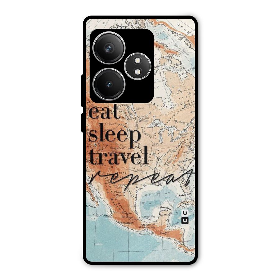 Travel Repeat Metal Back Case for Realme GT 6T