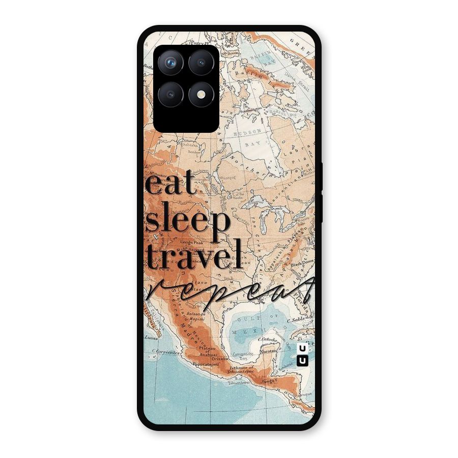 Travel Repeat Metal Back Case for Realme Narzo 50