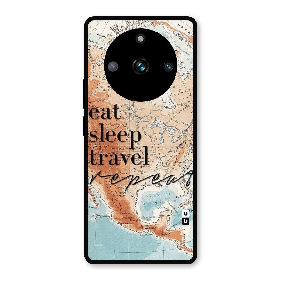 Travel Repeat Metal Back Case for Realme Narzo 60 Pro