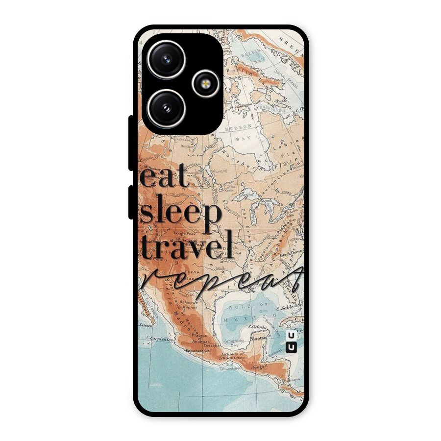 Travel Repeat Metal Back Case for Redmi 12 5G