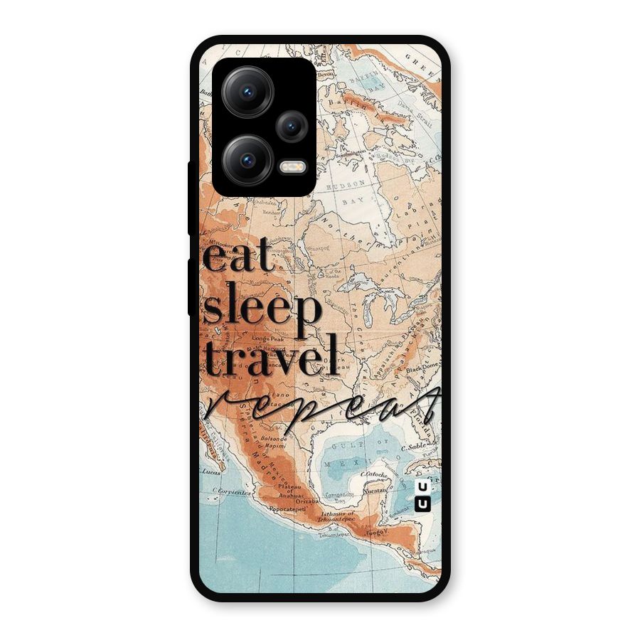 Travel Repeat Metal Back Case for Redmi Note 12 5G