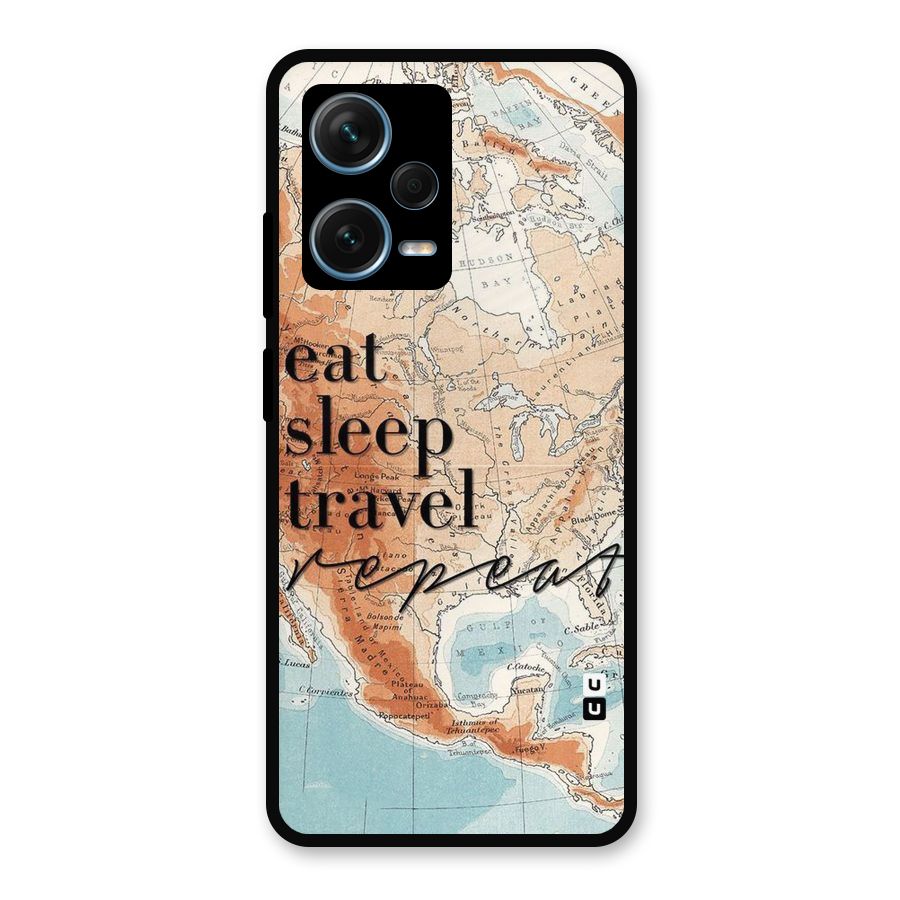 Travel Repeat Metal Back Case for Redmi Note 12 Pro Plus 5G