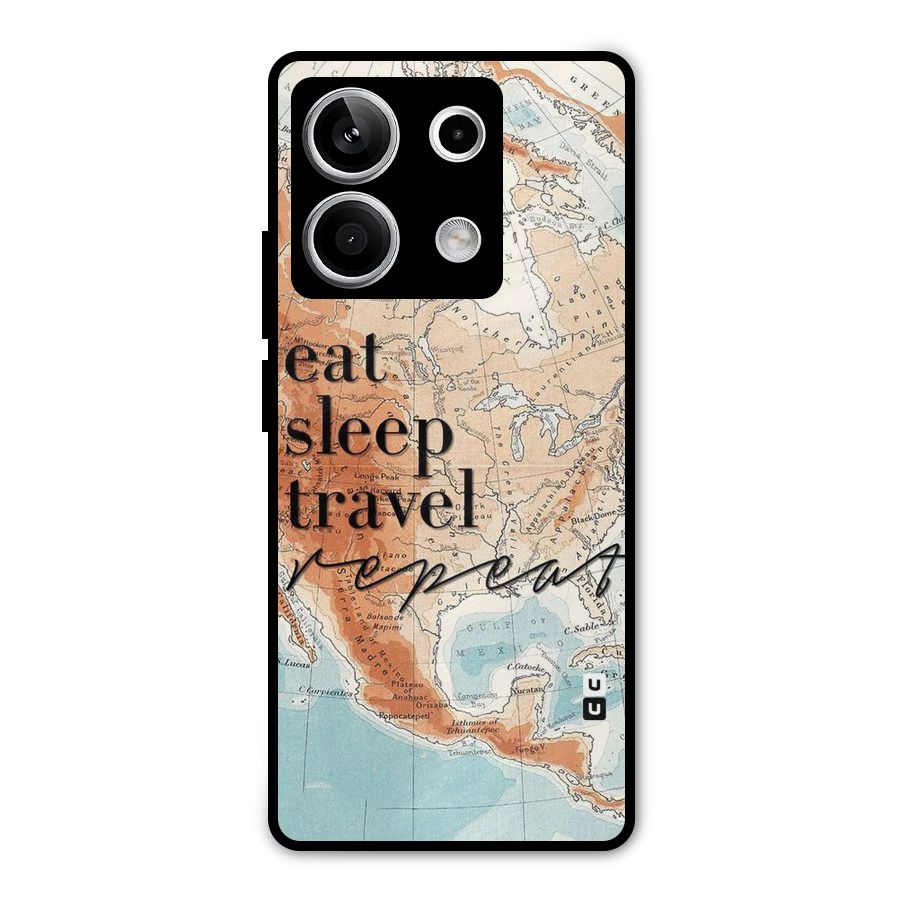 Travel Repeat Metal Back Case for Redmi Note 13 5G