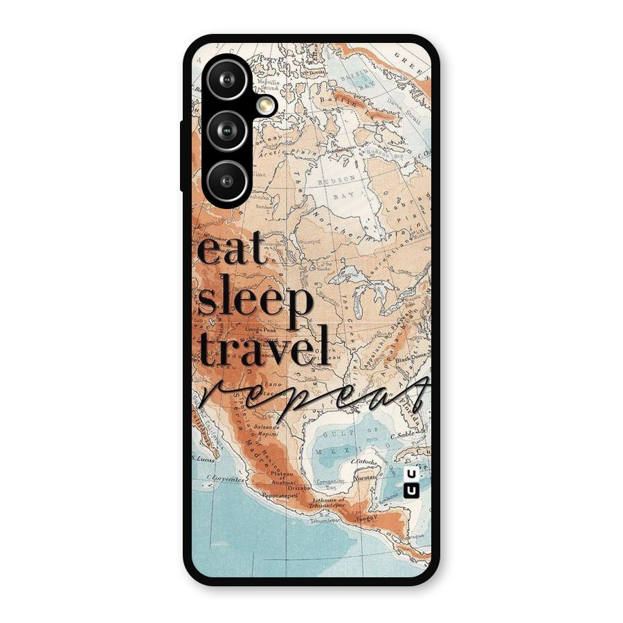 Travel Repeat Metal Back Case for Samsung Galaxy M54