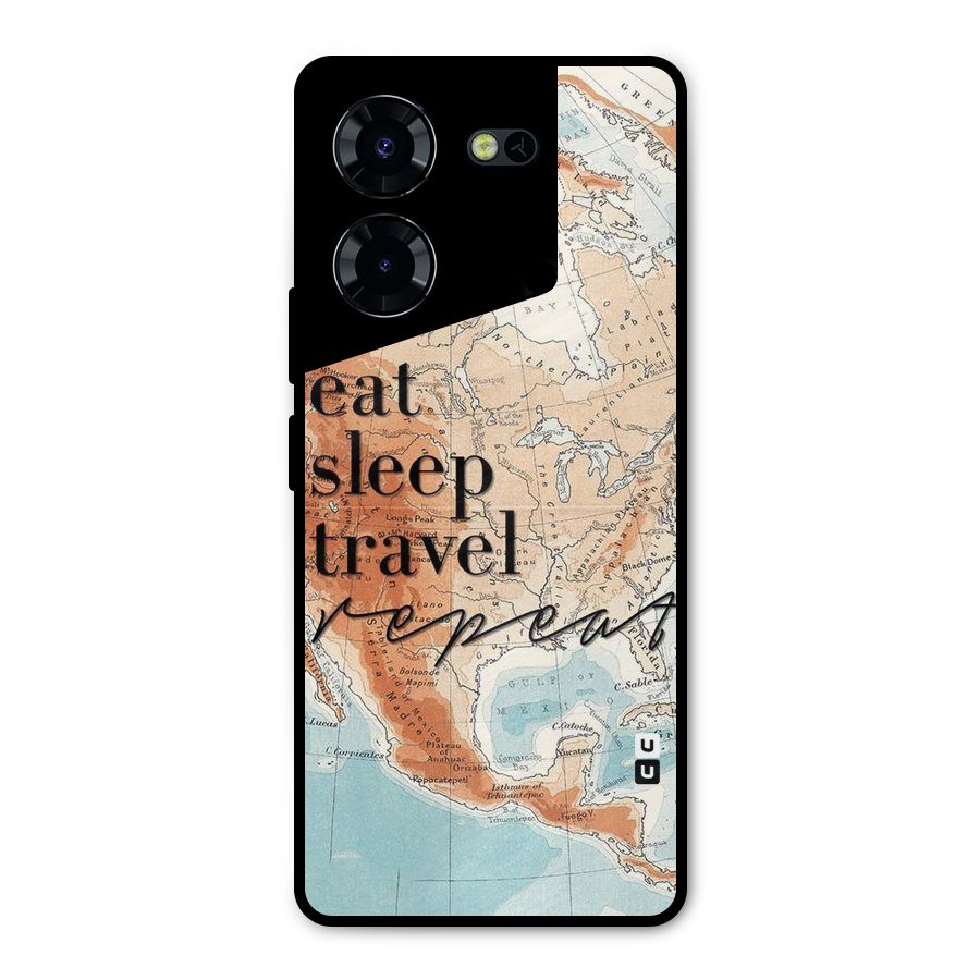 Travel Repeat Metal Back Case for Tecno Pova 5 Pro 5G