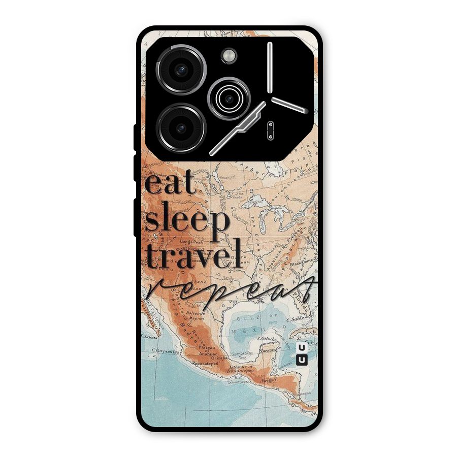 Travel Repeat Metal Back Case for Tecno Pova 6 Pro