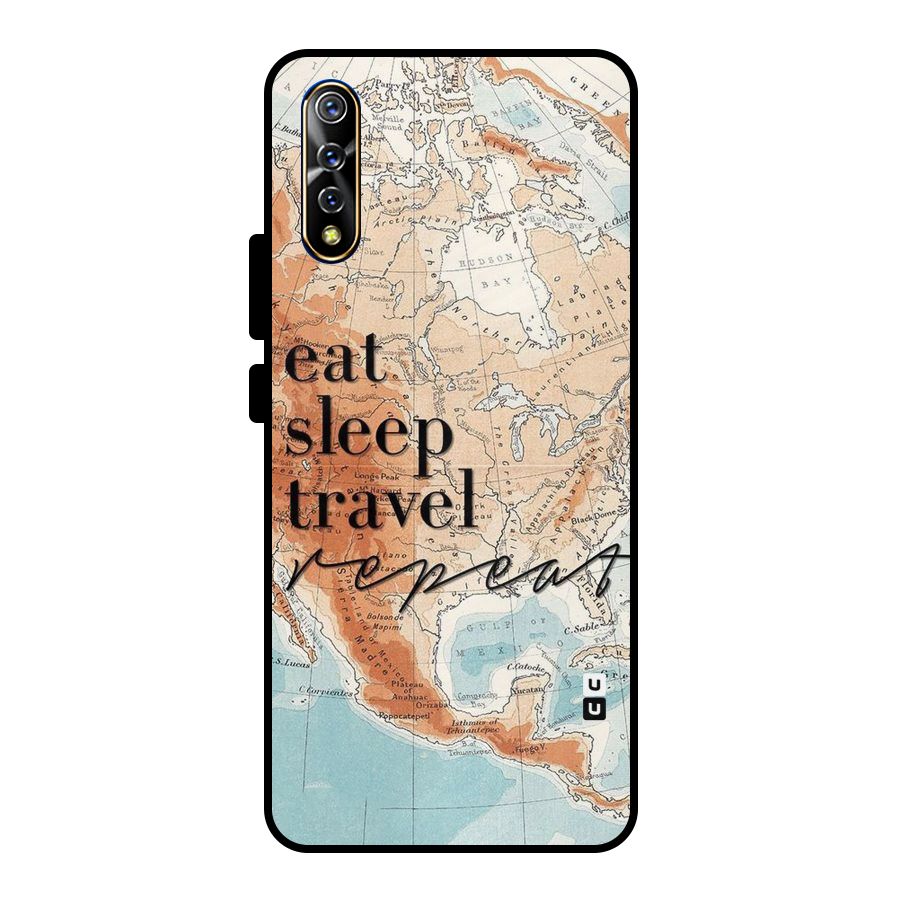 Travel Repeat Metal Back Case for Vivo S1