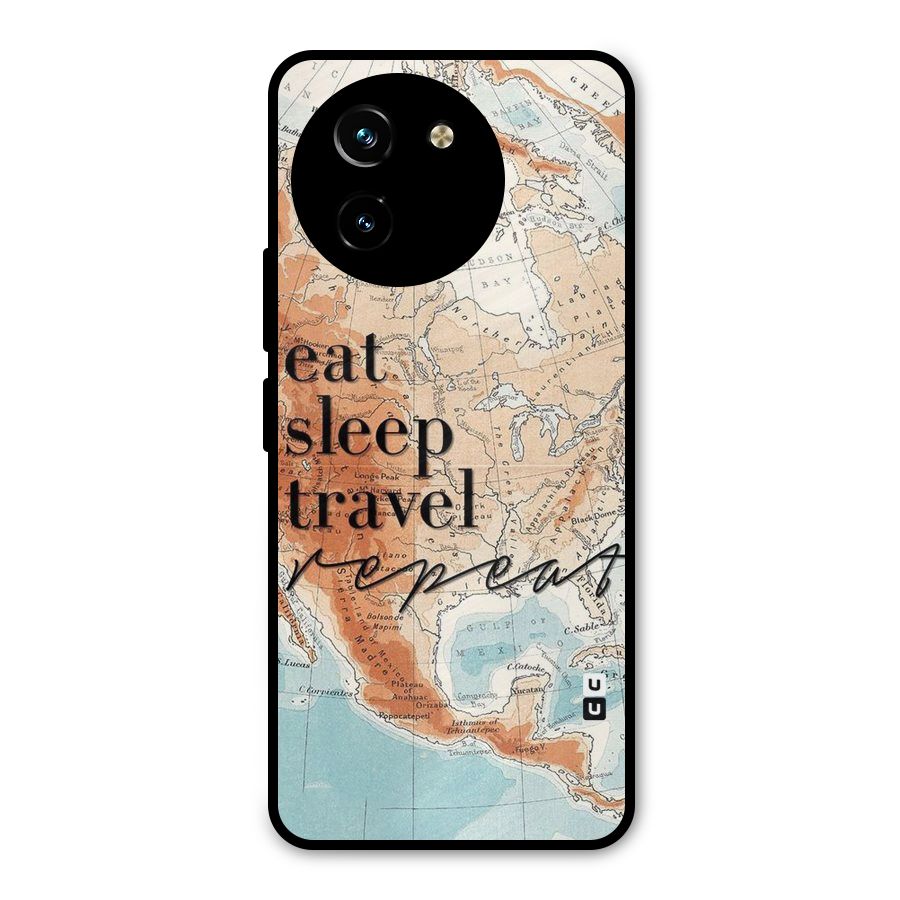 Travel Repeat Metal Back Case for Vivo T3x