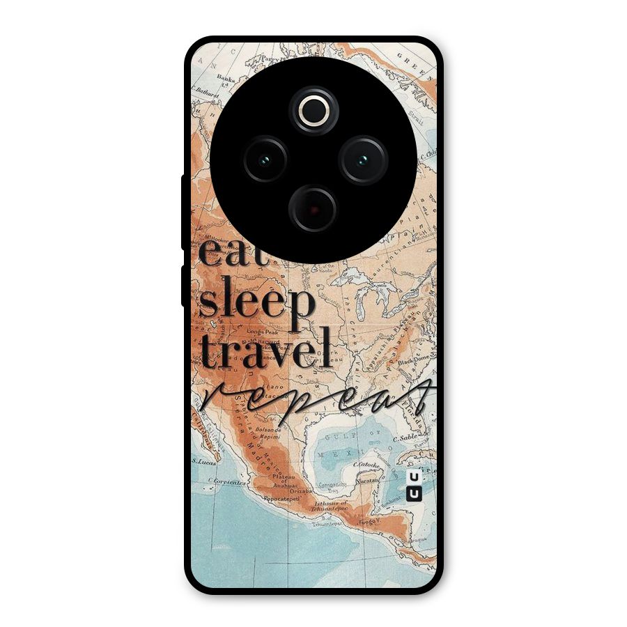 Travel Repeat Metal Back Case for Vivo T4