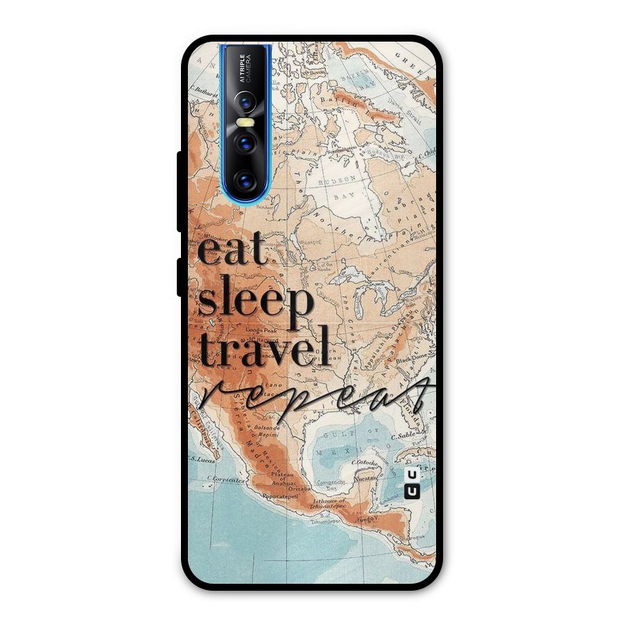 Travel Repeat Metal Back Case for Vivo V15 Pro