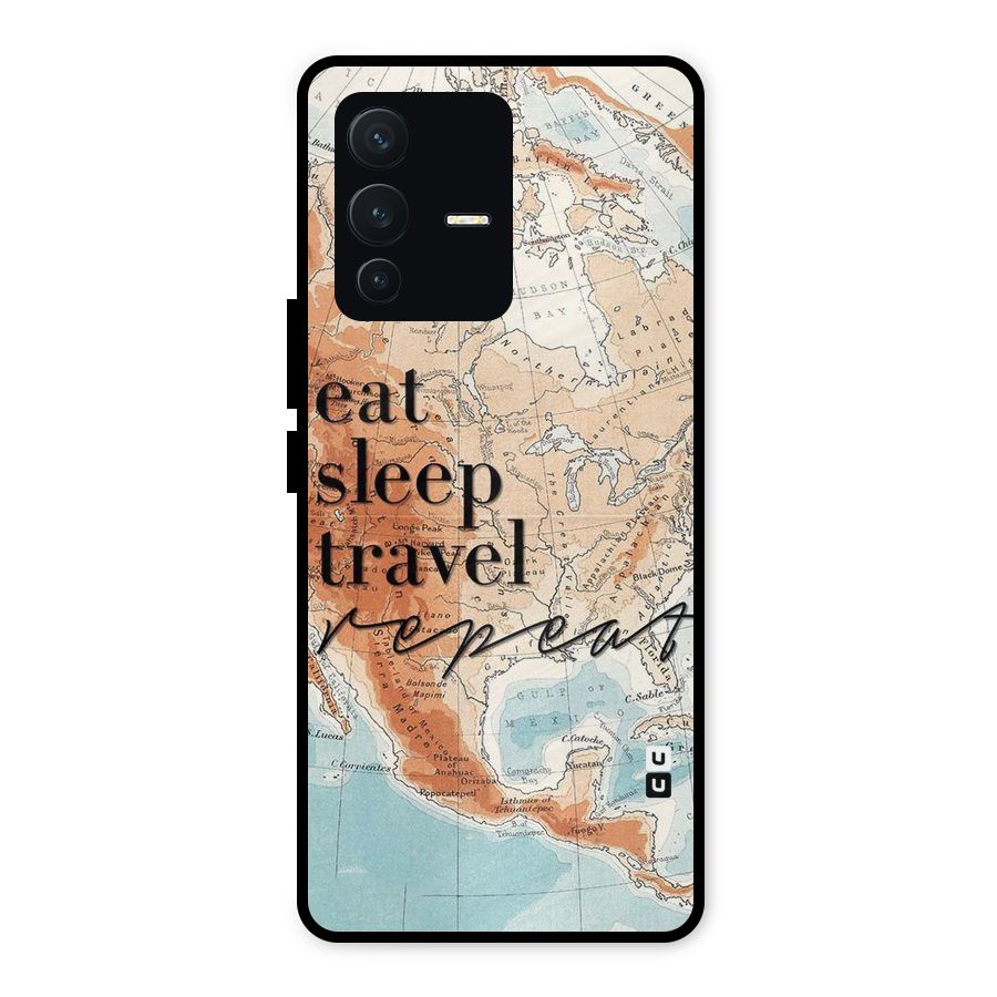 Travel Repeat Metal Back Case for Vivo V23 5G