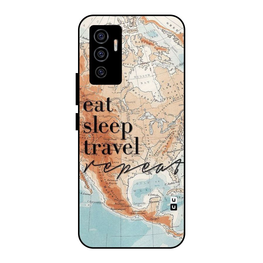 Travel Repeat Metal Back Case for Vivo V23e