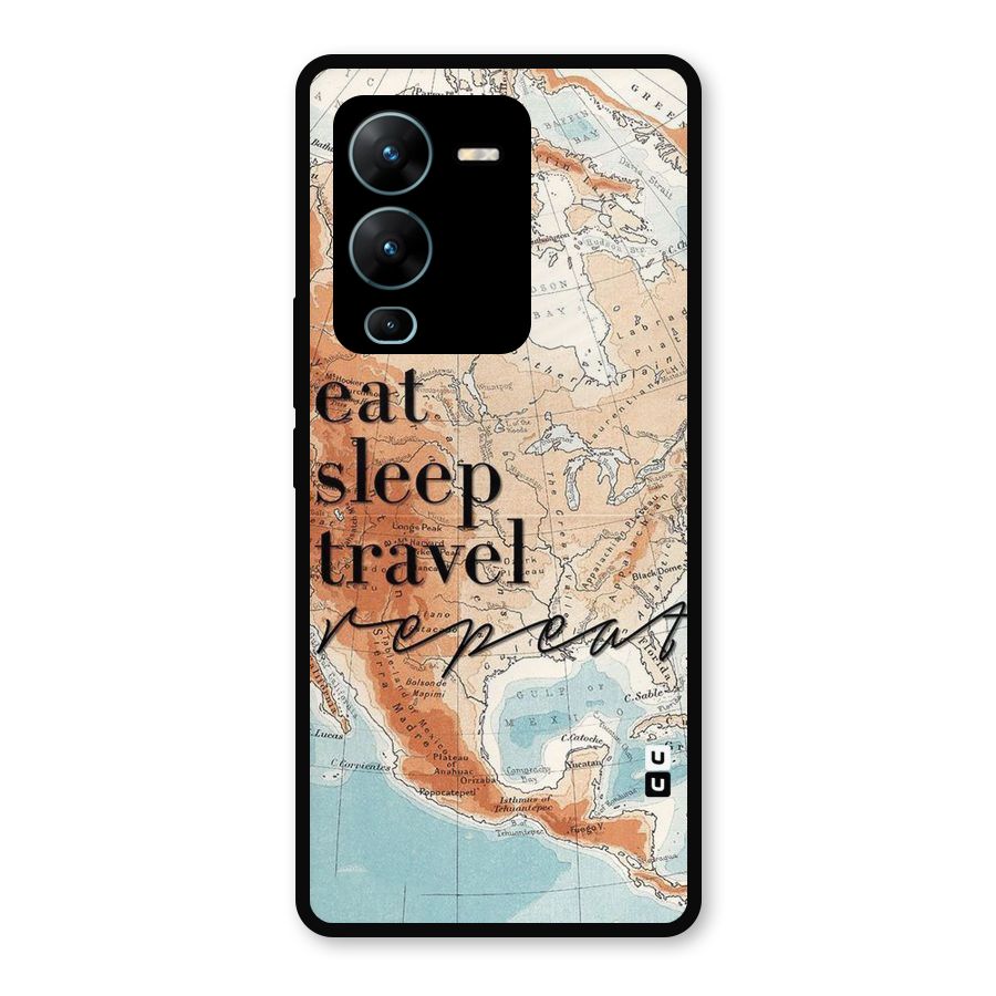 Travel Repeat Metal Back Case for Vivo V25 Pro
