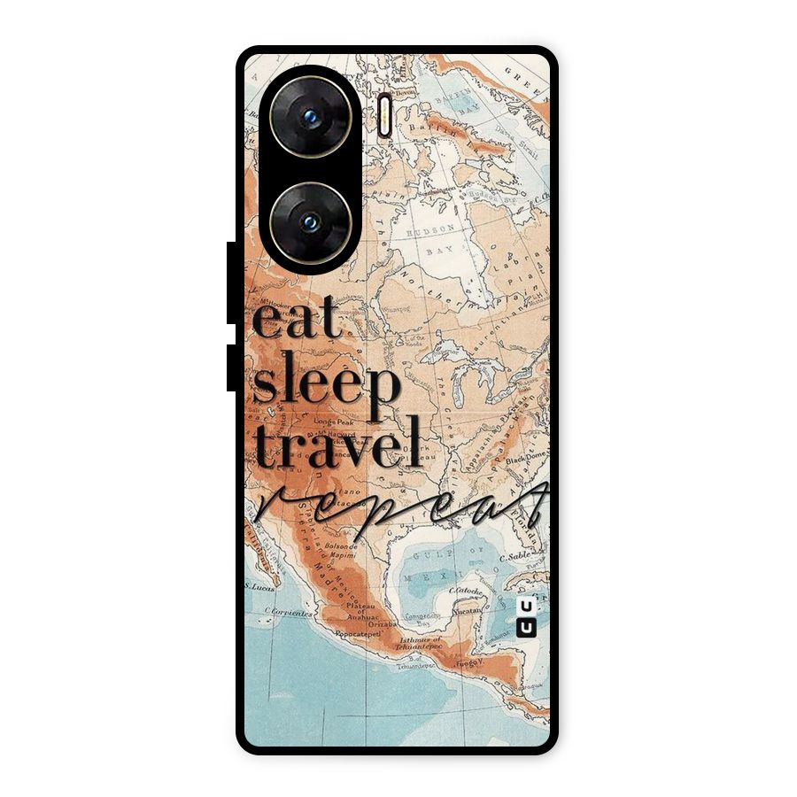 Travel Repeat Metal Back Case for Vivo V29e