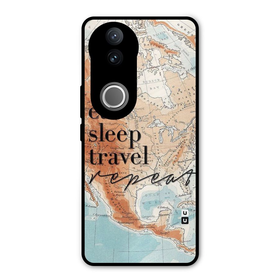 Travel Repeat Metal Back Case for Vivo V50