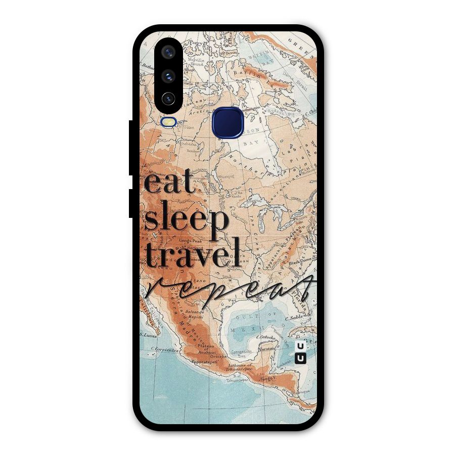 Travel Repeat Metal Back Case for Vivo Y15