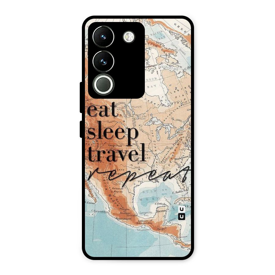 Travel Repeat Metal Back Case for Vivo Y200