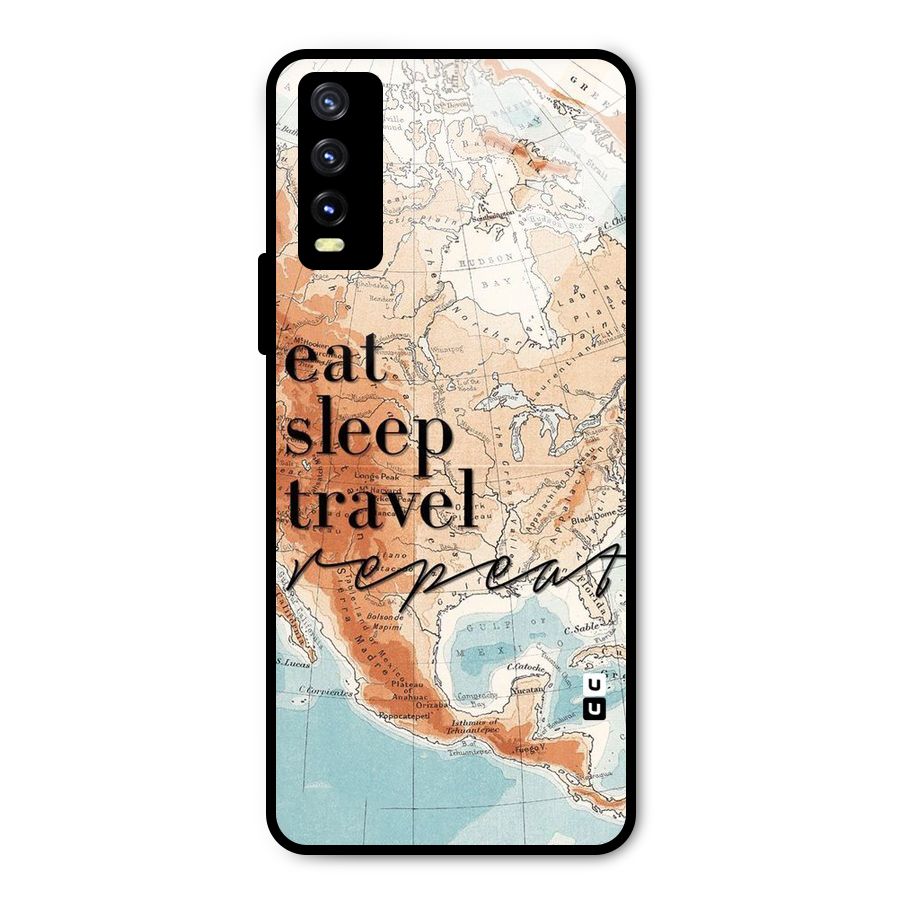 Travel Repeat Metal Back Case for Vivo Y20g