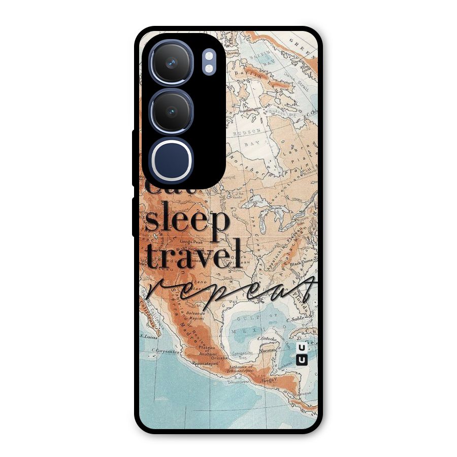 Travel Repeat Metal Back Case for Vivo Y29