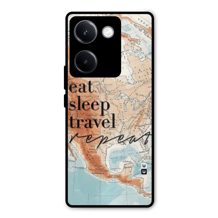 Travel Repeat Metal Back Case for Vivo Y300 Plus