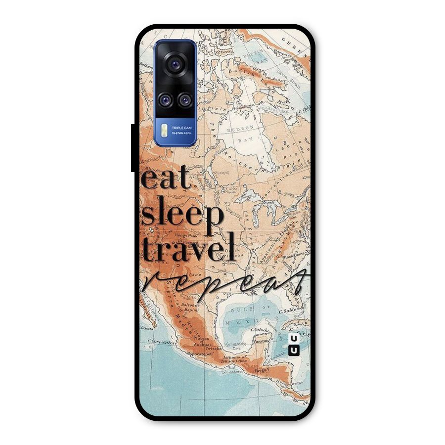 Travel Repeat Metal Back Case for Vivo Y31