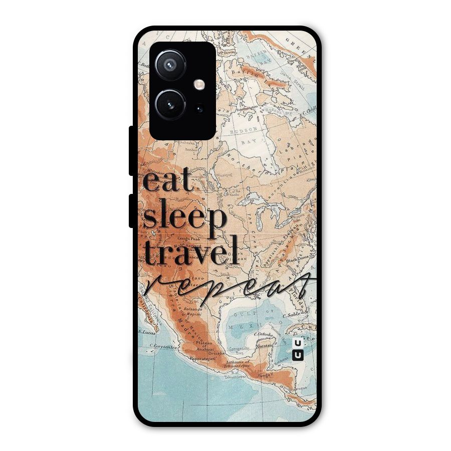 Travel Repeat Metal Back Case for Vivo Y75 5G