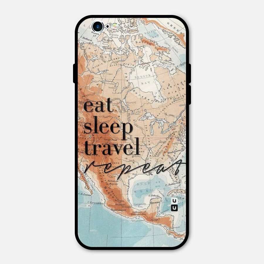 Travel Repeat Metal Back Case for iPhone 6 6s