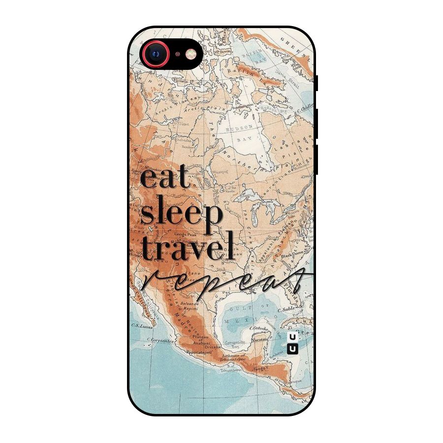 Travel Repeat Metal Back Case for iPhone SE 2022