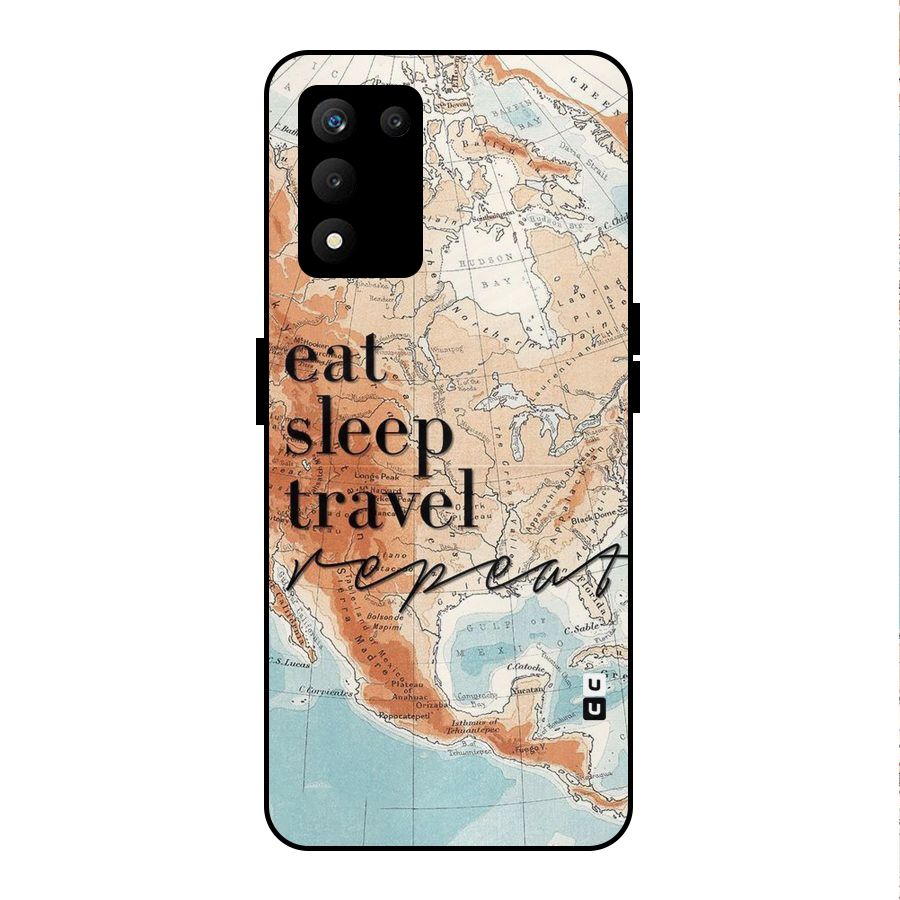 Travel Repeat Metal Back Case for realme 9 5G SE