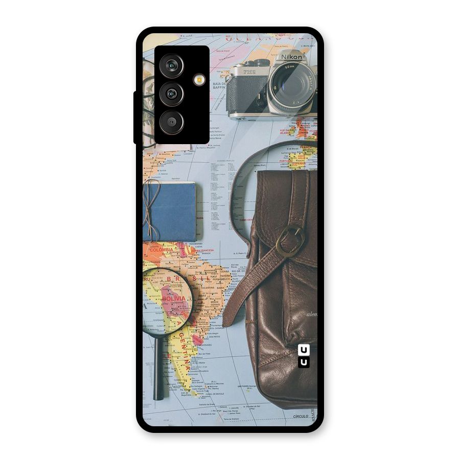 Travel Requisites Glass Back Case for Galaxy M13